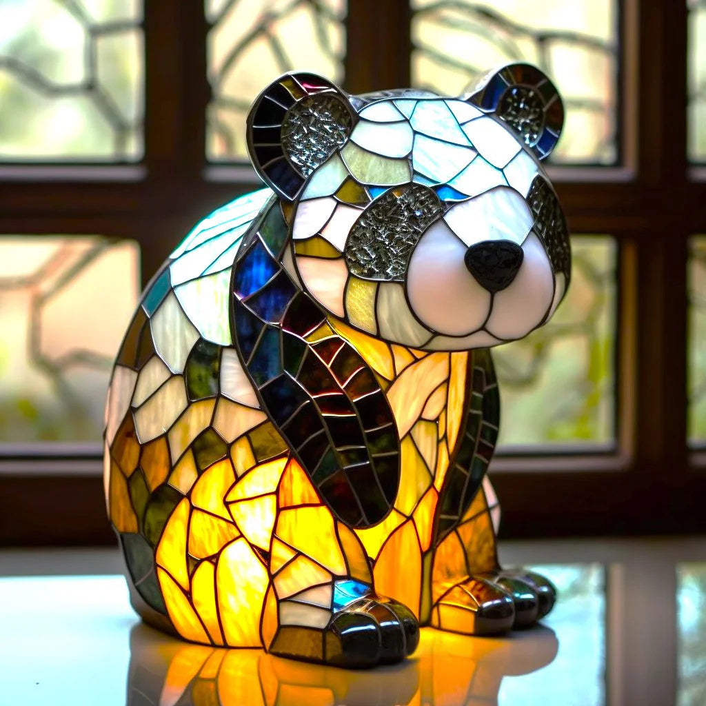 AURORA - Handgemaakte Tiffany-stijl dierenlamp voor een sfeervol interieur