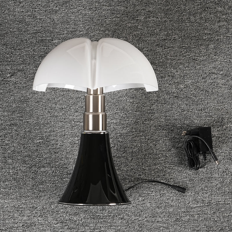 Vintage LED Tafellamp - Energiezuinig Retro Design in Acryl en Aluminium - Ideaal als Bureaulamp of Sfeerverlichting-1