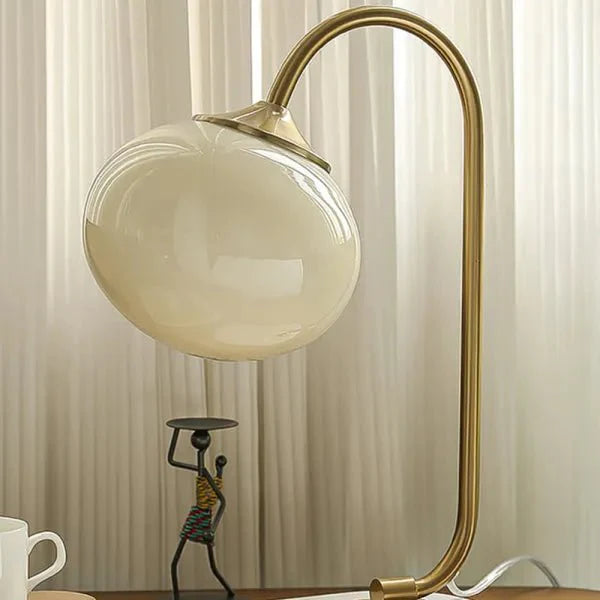 Variant image for Metalen en Glazen Tafellamp met Ronde Kap en Diffuus Licht – Speels en Elegant Ontwerp voor Moderne Interieurs-3