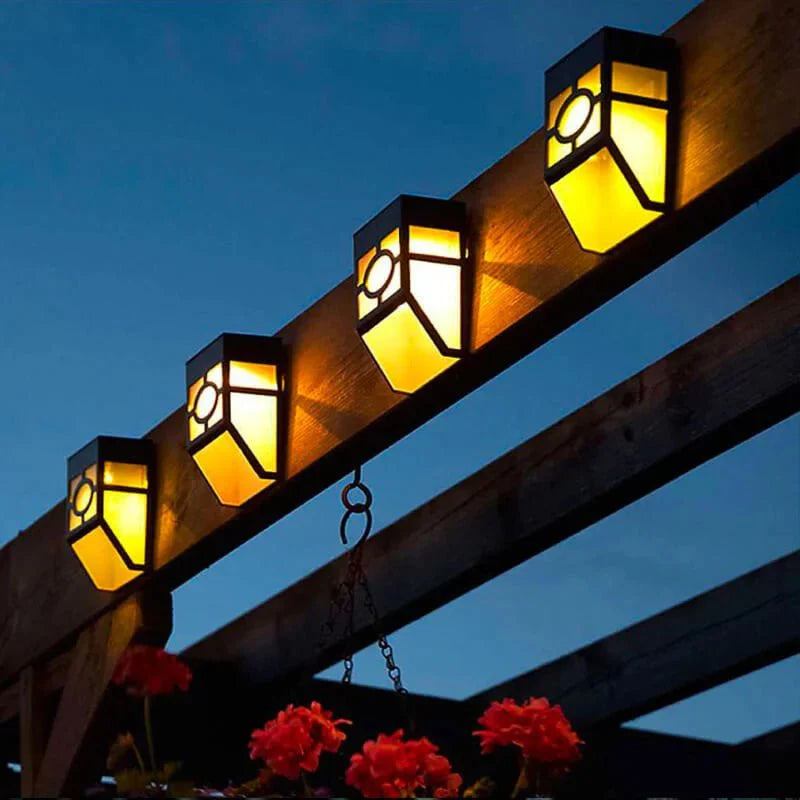 LUMORA Buitenlamp op Zonne-energie | Sfeervol Licht voor Gevel & Tuin