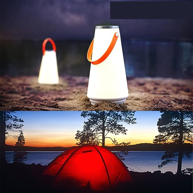 LUNORA LED Tafellamp Draadloos | Oplaadbaar & Sfeervol met Handvat