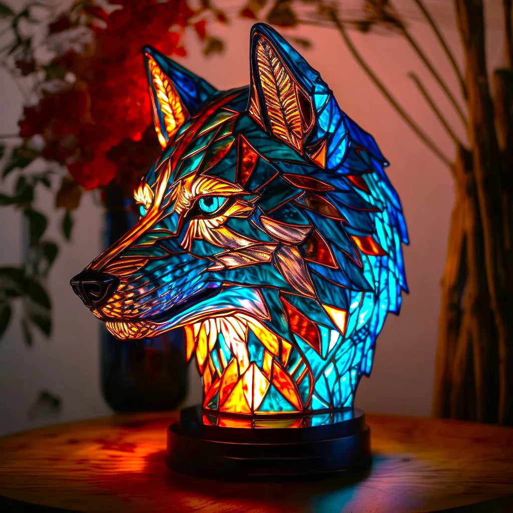 AURORA - Handgemaakte Tiffany-stijl dierenlamp voor een sfeervol interieur
