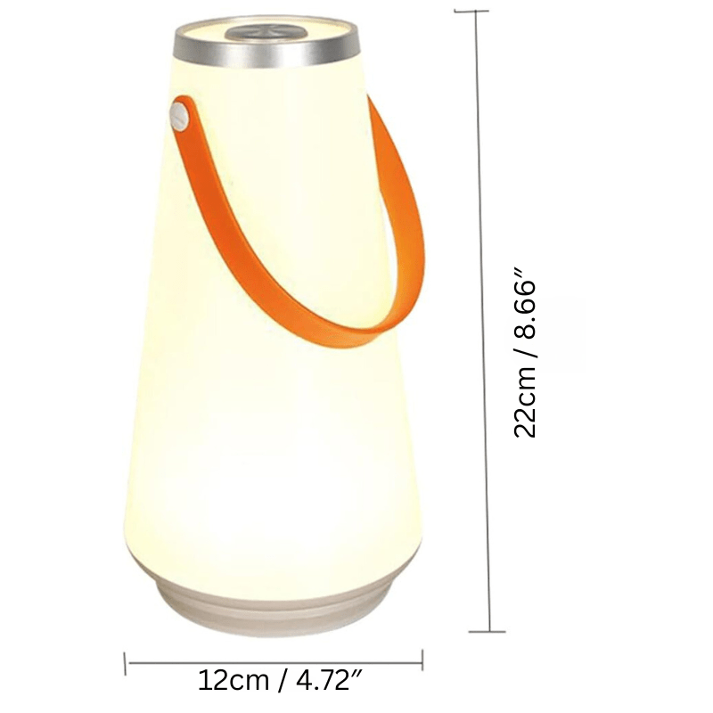 LUNORA LED Tafellamp Draadloos | Oplaadbaar & Sfeervol met Handvat