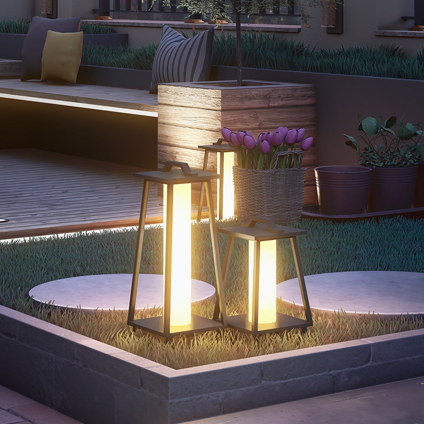 LUMENA Draagbare Buitenlamp | Warm LED Licht & Waterdicht voor Tuin & Terras
