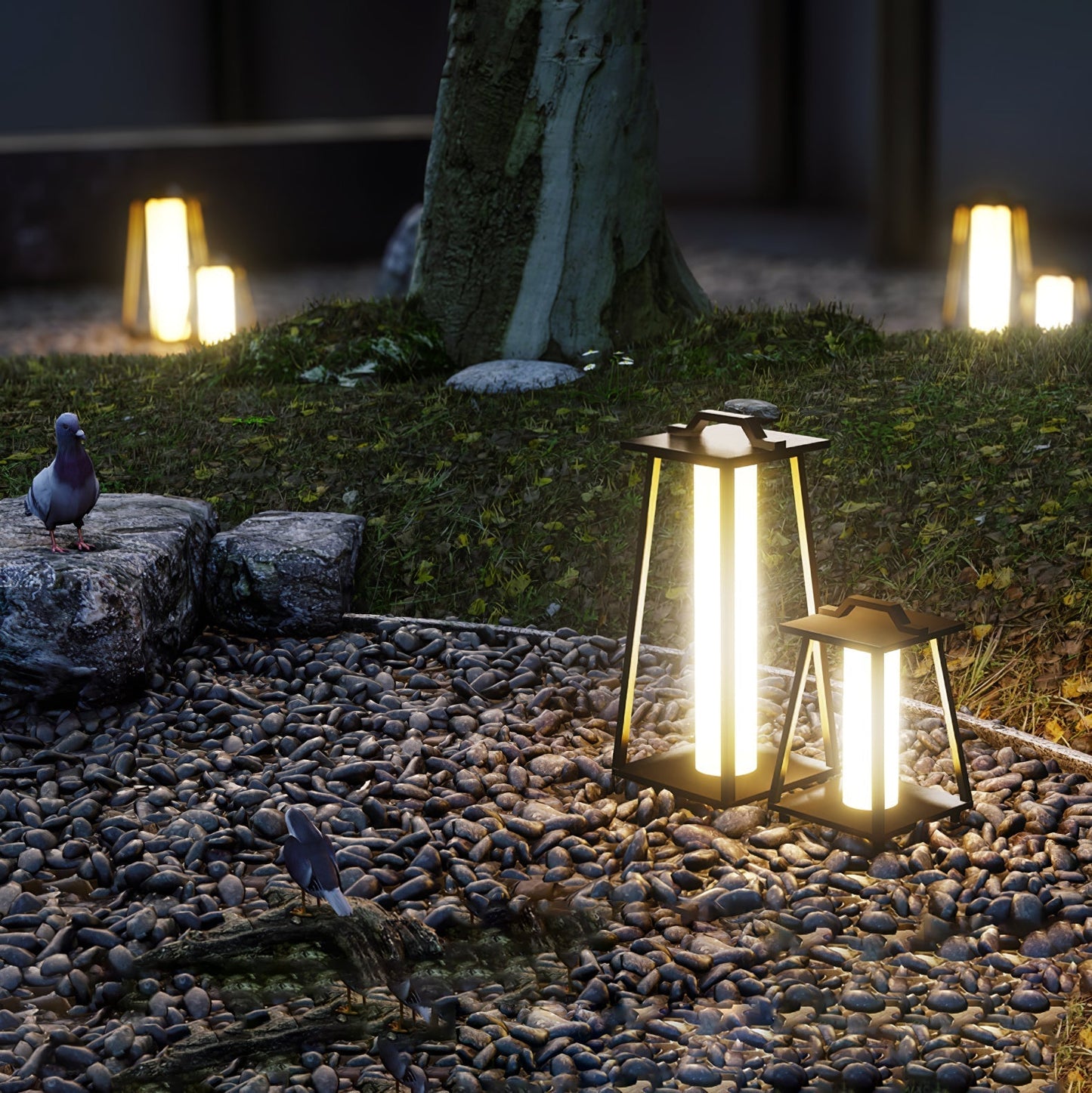 LUMENA Draagbare Buitenlamp | Warm LED Licht & Waterdicht voor Tuin & Terras