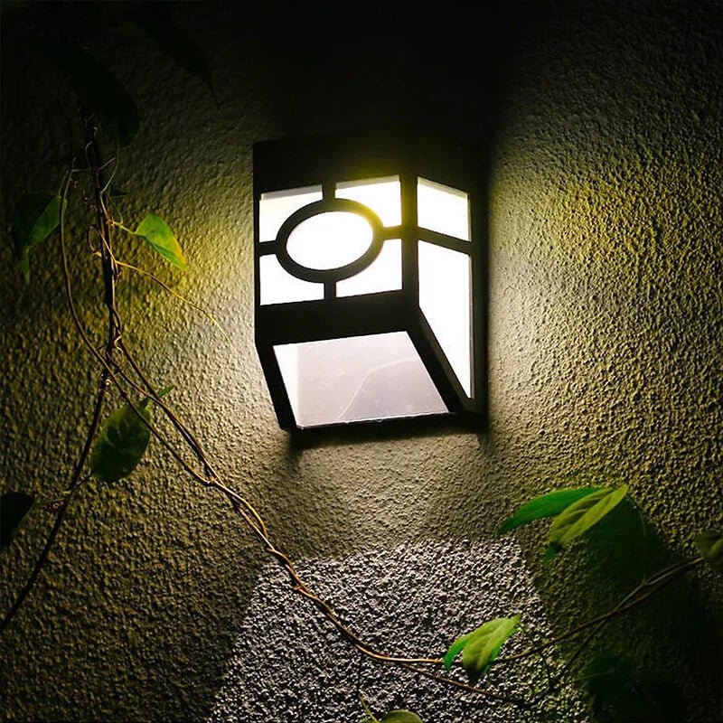LUMORA Buitenlamp op Zonne-energie | Sfeervol Licht voor Gevel & Tuin