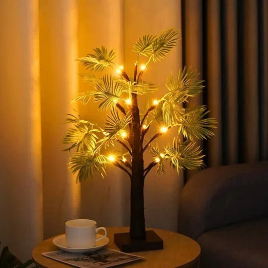Kerst LED Palmbladverlichting op Batterij – Warm Licht, Duurzaam PVC, 11x55cm Decoratieve Verlichting voor Feestdagen-1