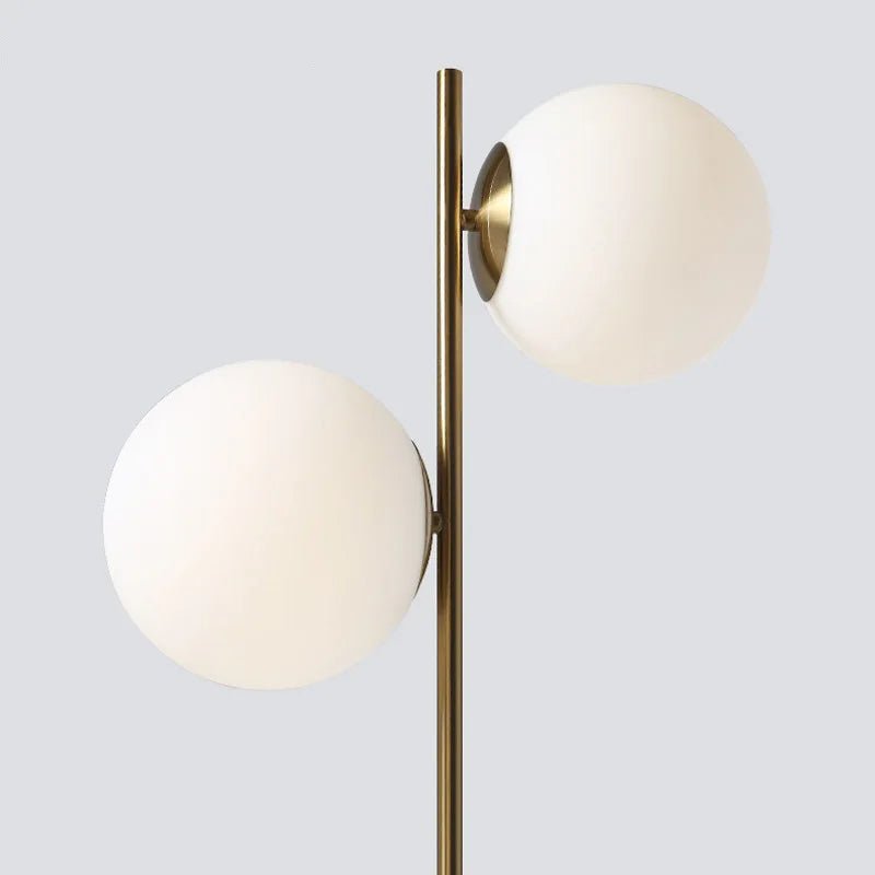 Deense Stijl Tafellamp met Glazen Accenten en Metalen Elementen – Luxe Minimalistisch Design, Hoogte 53 cm, Dimbare 3W LED-2