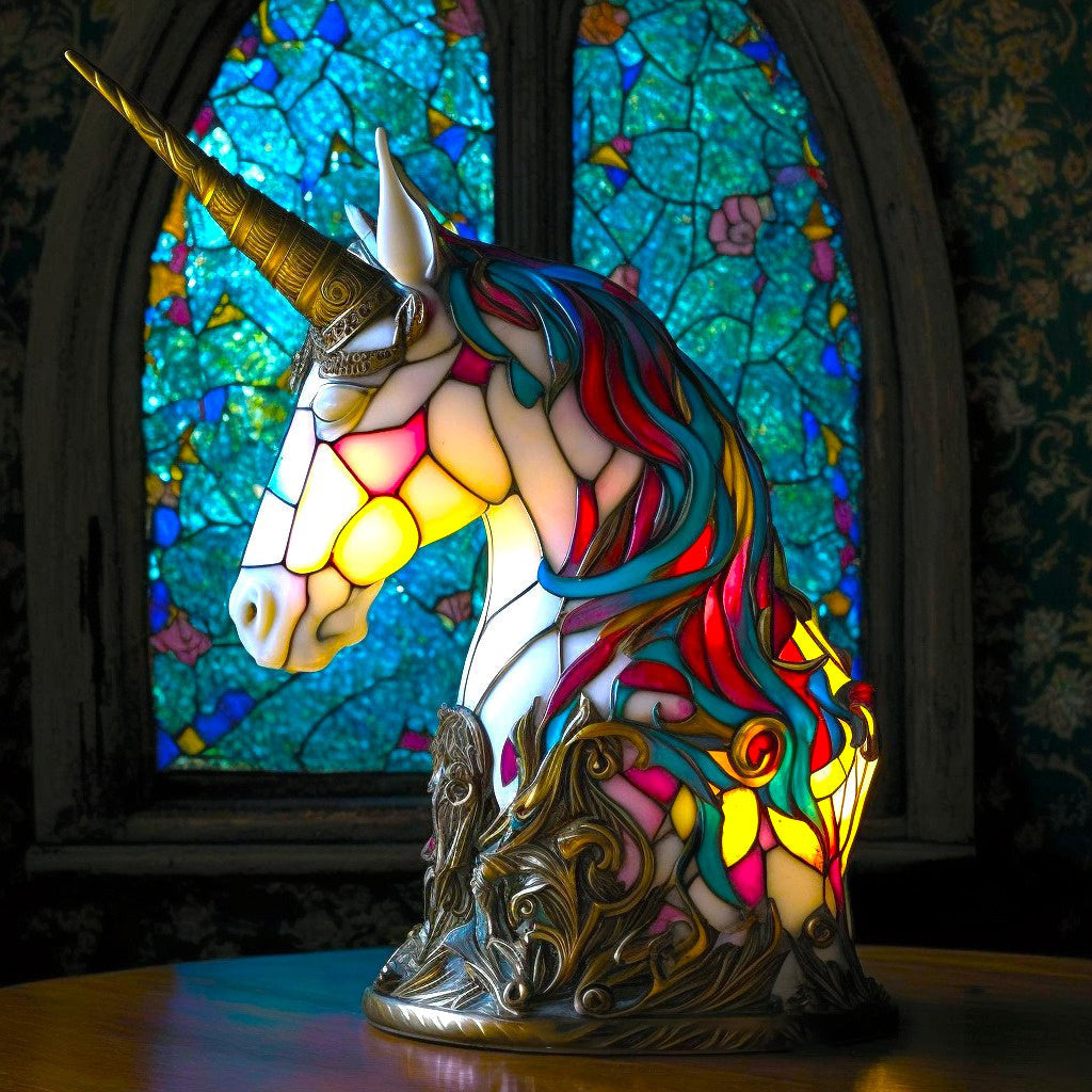 AURORA - Handgemaakte Tiffany-stijl dierenlamp voor een sfeervol interieur