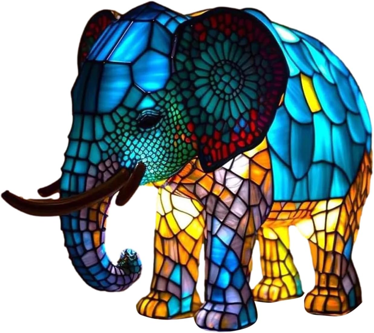 AURORA - Handgemaakte Tiffany-stijl dierenlamp voor een sfeervol interieur