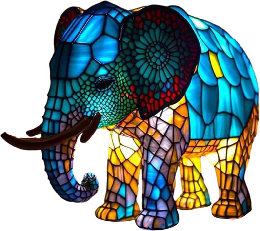 AURORA - Handgemaakte Tiffany-stijl dierenlamp voor een sfeervol interieur