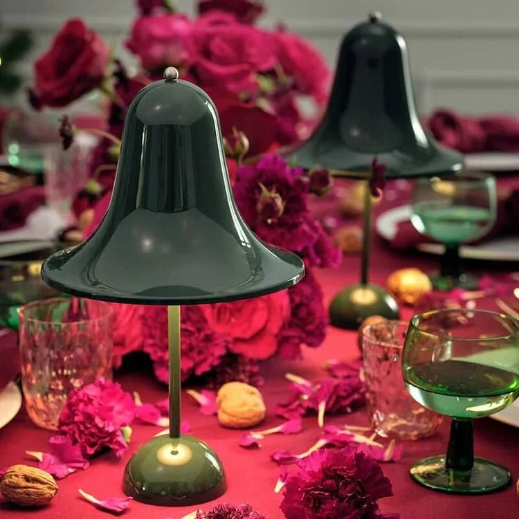 Draagbare Oplaadbare Draadloze Tafellamp met Aanraakdimmer - Modern Design in Diverse Kleuren, 18x33cm-3