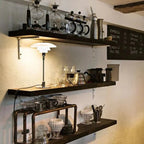 Disc Zwarte Tafellamp met Mondgeblazen Opaalglas en Uniek Driekappensysteem – Moderne Verlichting voor een Gezellige Sfeer-2