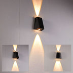 SOLARGLIDE Solar Wandlamp Gevellamp – Draadloze Buitenverlichting met Zonnepaneel & Verstelbare Lichtstraal | IP54 Weerbestendig