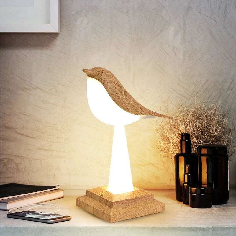 Variant image for Ekster Vogel Tafellamp - Uniek Ontwerp met Warme Sfeer - Hoogwaardige Kunststof en Metaal - 26x11x12cm-1