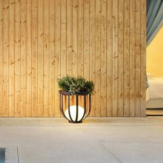 LUMBLOOM Luxe Buitenlamp | 2-in-1 Bloembak & Verlichting voor Tuin & Terras