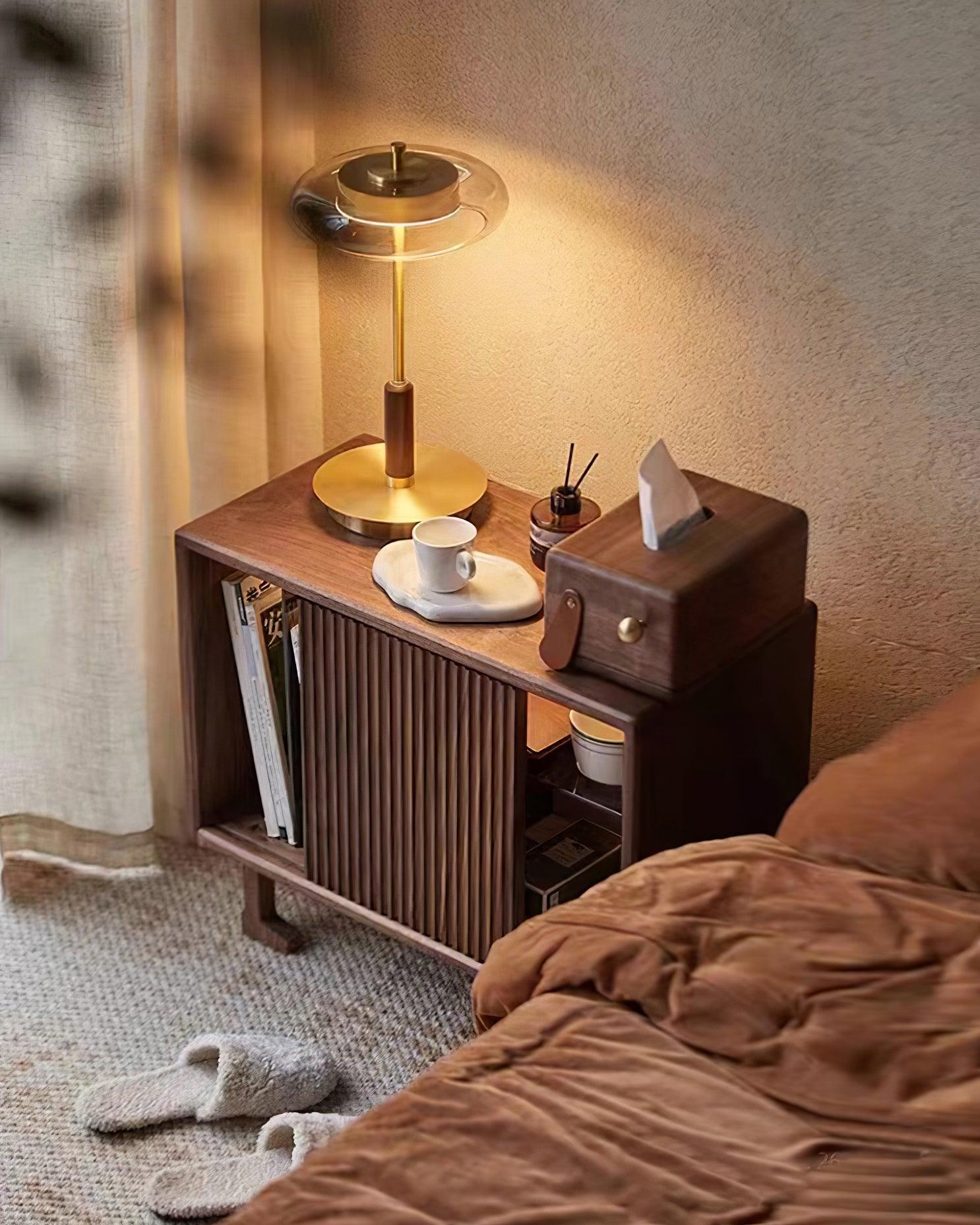 Moderne Tafellamp met LED-technologie en Glazen Kap - Elegante Verlichting voor Elke Kamer-5