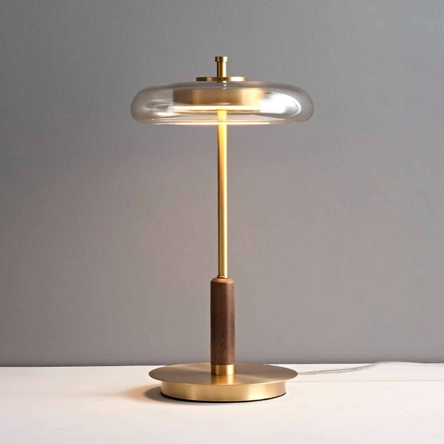 Moderne Tafellamp met LED-technologie en Glazen Kap - Elegante Verlichting voor Elke Kamer-2