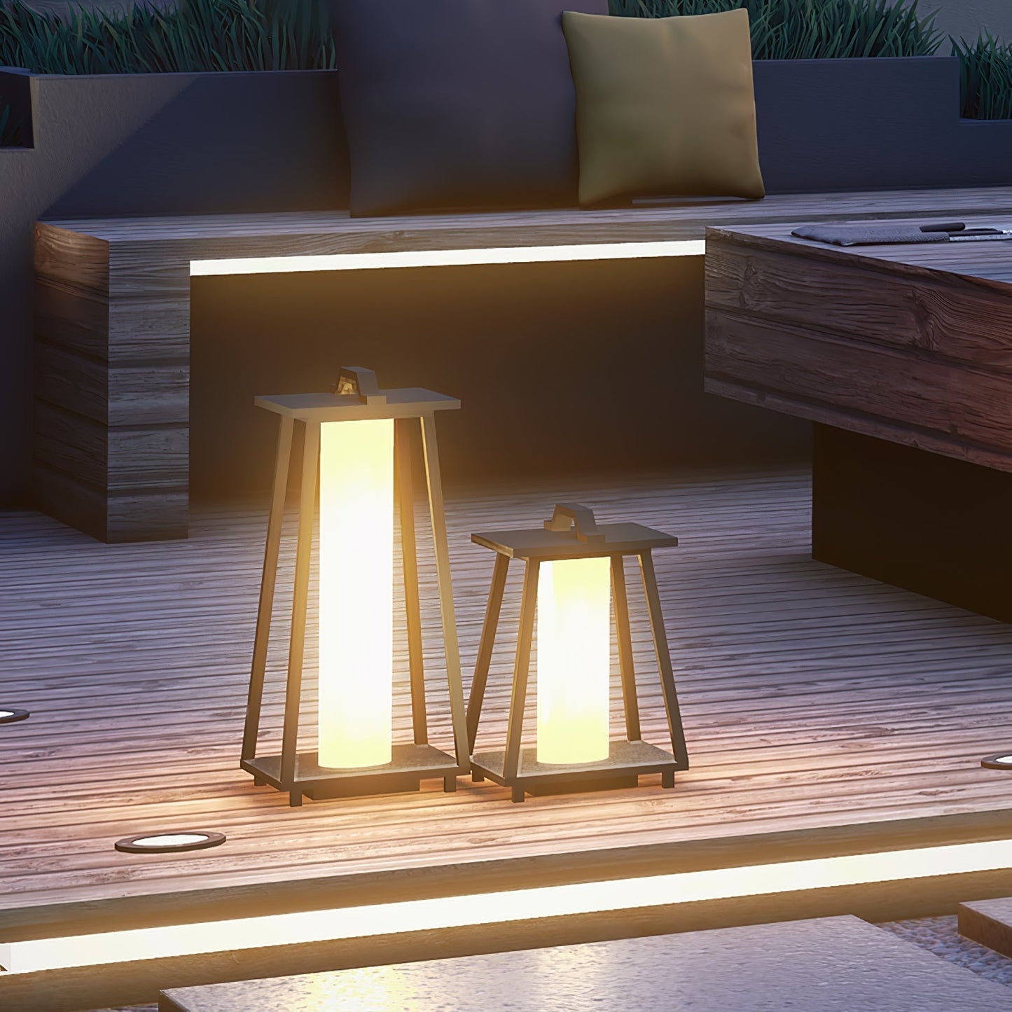 LUMENA Draagbare Buitenlamp | Warm LED Licht & Waterdicht voor Tuin & Terras