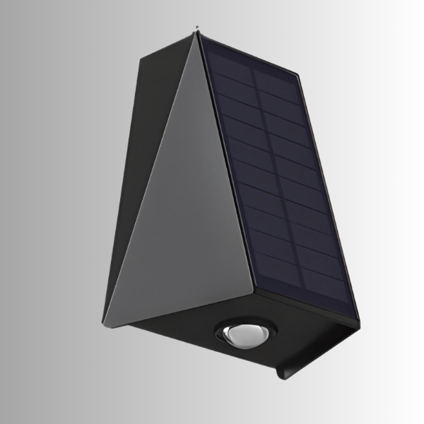SOLARGLIDE Solar Wandlamp Gevellamp – Draadloze Buitenverlichting met Zonnepaneel & Verstelbare Lichtstraal | IP54 Weerbestendig