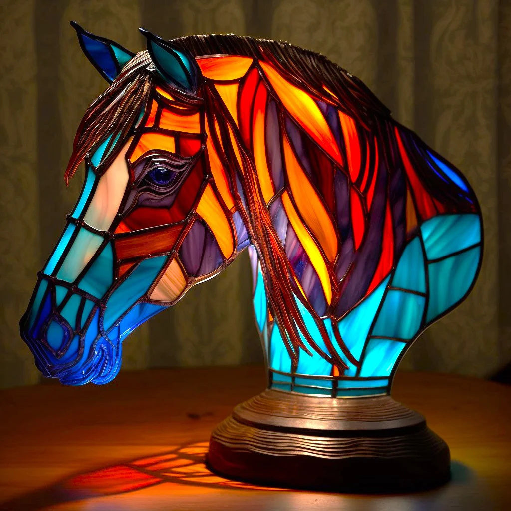 AURORA - Handgemaakte Tiffany-stijl dierenlamp voor een sfeervol interieur