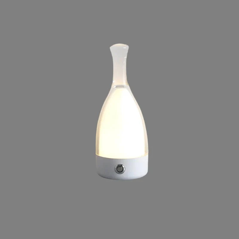 Variant image for Oplaadbaar Nachtlampje in Wijnfles Vorm - Decoratief Glas en Acryl met Dimbare LED Verlichting en Touch-Schakelaar-1