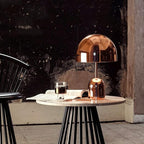 Moderne Paddenstoel Tafellamp - Dimbare LED Verlichting in Duurzaam ABS en IJzer - Compact 18cm x 30cm-3