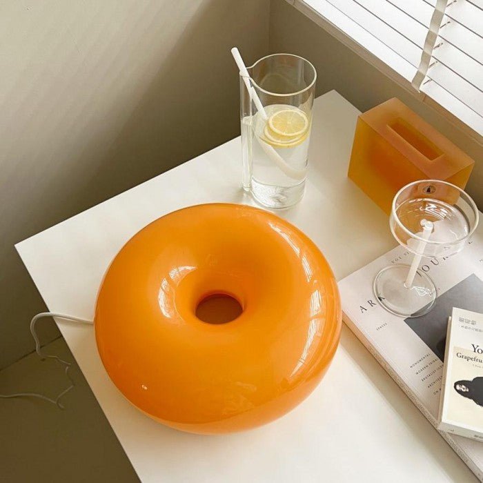 Bauhaus Donut Wandlamp en Tafellamp - Dimbare LED Verlichting van Glas en Metaal, Uniek Design, 30cm Diameter-2