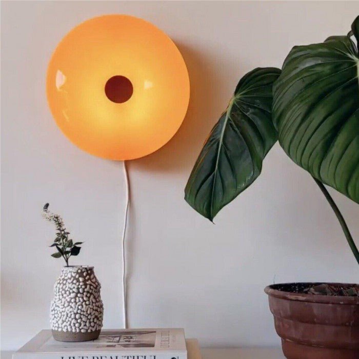 Bauhaus Donut Wandlamp en Tafellamp - Dimbare LED Verlichting van Glas en Metaal, Uniek Design, 30cm Diameter-5
